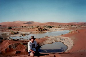 Sossusvlei, Namibia, filled with water for the first time in over a decade