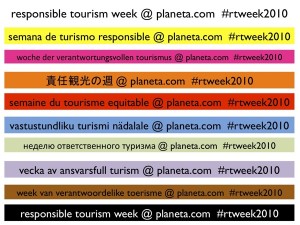 Responsible Tourism Week 2010 in many languages