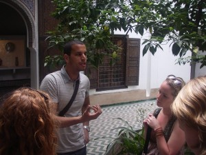 SnoworSand local Morocco expert, Simo, speaks to guests last March about the necessity of travel in breaking false stereotypes about the Muslim world.