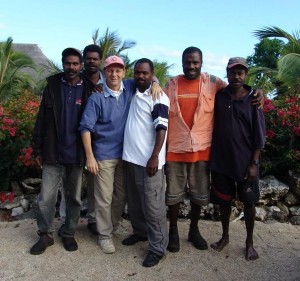 vanuatu-john-friends John Nicholls of of Vanuatu Hotels, the whl.travel local connection in Vanuatu, with local friends and former colleagues from the days when he operated a resort on Tanna